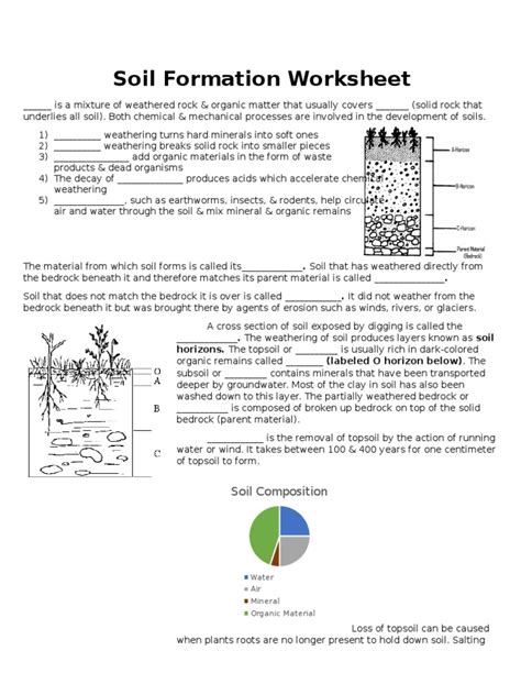 ️Soil Formation Worksheet Free Download| Gambr.co