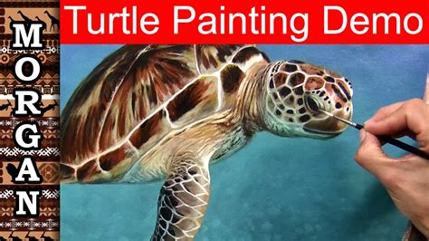 Turtle Oil Painting Demo - Jason Morgan wildlife art - YouTube