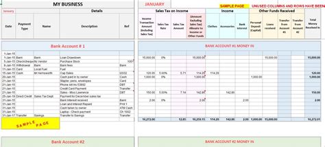 Small Business Accounting Spreadsheet Template Free – PARAHYENA