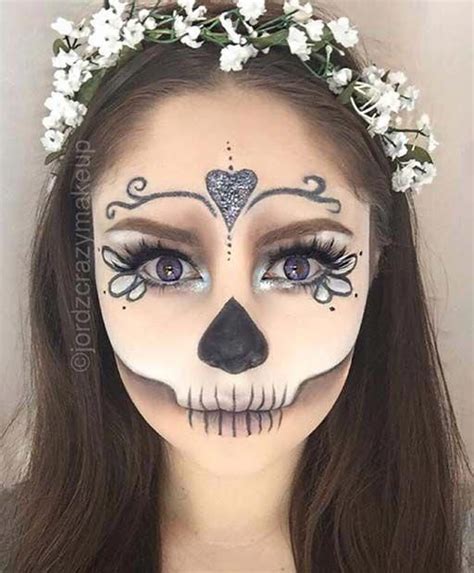 Half Skull Halloween Makeup for Pretty Halloween Makeup Ideas # ...