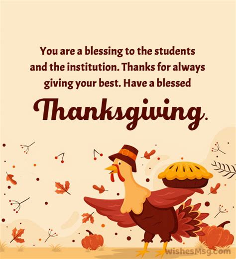 70+ Best Thanksgiving Messages for Teachers - WishesMsg