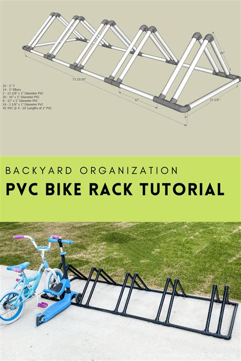 Budget Friendly PVC Bike Rack – Honey Built Home in 2021 | Pvc bike ...