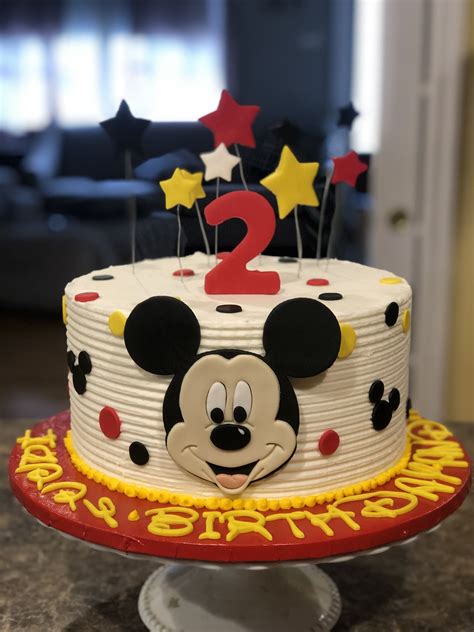 Mickey Mouse Cake | Aniversário do minnie mouse, Bolo de rato, Bolos de ...