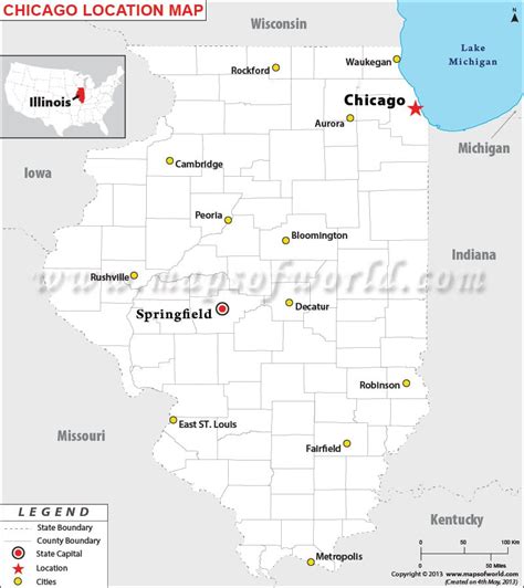 Where Is Chicago Illinois On The Map - Washington Map State