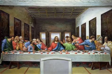 Aliexpress.com : Buy Famous Jesus Christ Oil Painting on Canvas The Last Supper by Leonardo Da ...