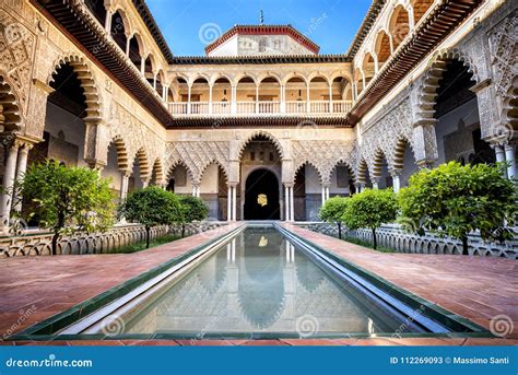 Real Alcazar Of Seville, The Magnificent Court Of The Ladies Patio De ...