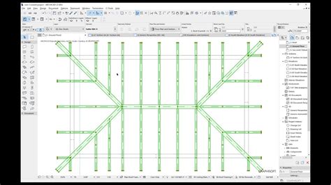 Drawing Roof Framing Plan in Archicad - YouTube