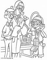 Meet The Robinsons  Lewis Demonstrates His Invention coloring Page sketch template