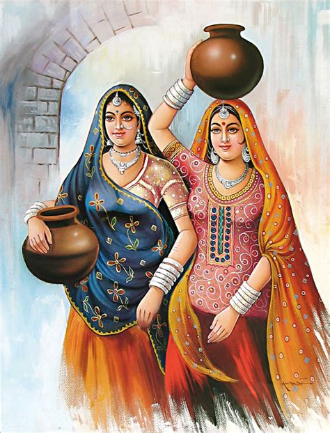 My Dreams...: Rajasthani Girls Art Paintings...