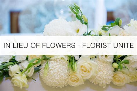 In Lieu of Flowers - Florists Unite - Floranext - Florist Websites ...