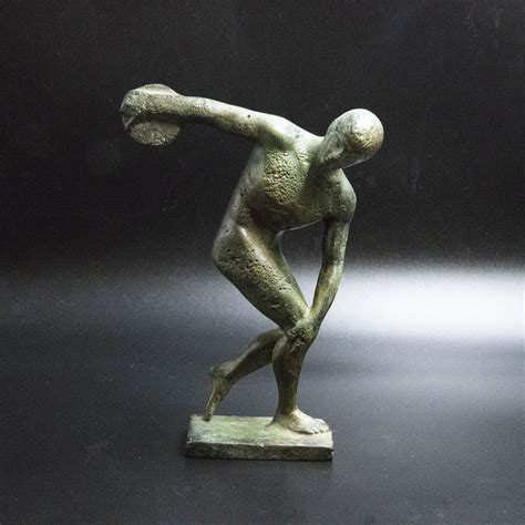 Javelin Thrower Bronze Small Statue Spear Thrower Museum Replica Ancient Greece Olympic Games ...