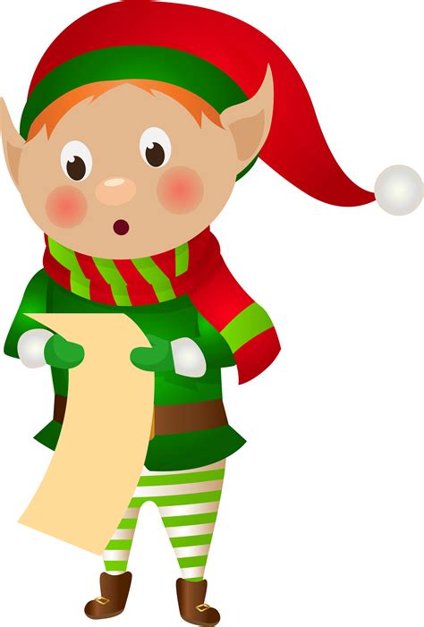 Elf Transparent Png Clip Art Image Elf Cartoon Christmas Elf The Elf - Riset