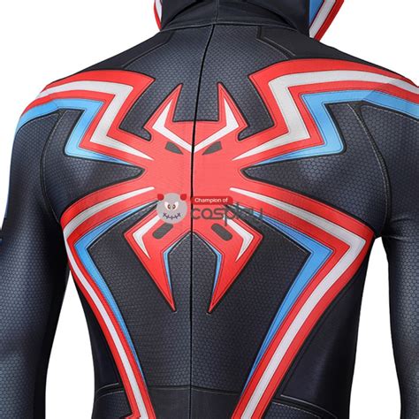 Spiderman Costume Spider-Man PS5 Miles Morales 2099 Cosplay Suit - CCosplay.com