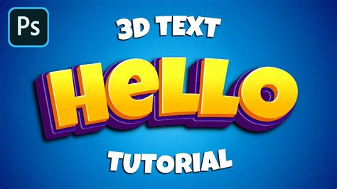 How To Create 3d Text In Photoshop Cs3 - Design Talk