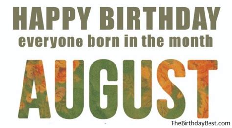 40+ Incredible Happy Birthday August Wishes & Quotes of 2021