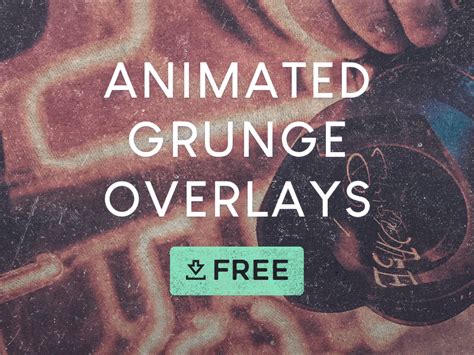 5 FREE Animated Grunge Overlays (4K Loops) by Liam McKay on Dribbble