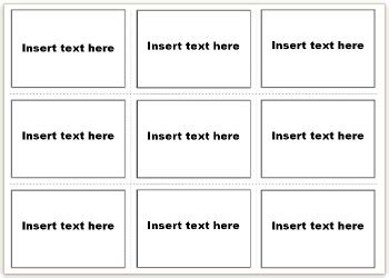 Vocabulary Flash Cards using MS Word