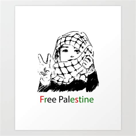 Freedom for Palestine Art Print by EHAB | Society6