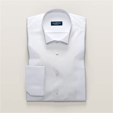 Wing collar shirt with white tie placket | Tailor Store®