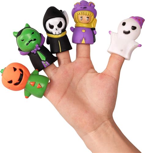 DERAYEE 5 Pcs Halloween Finger Toys Set, Party Bag Fillers Party Favors ...