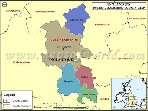 Buckinghamshire County Map | County of Buckinghamshire Map