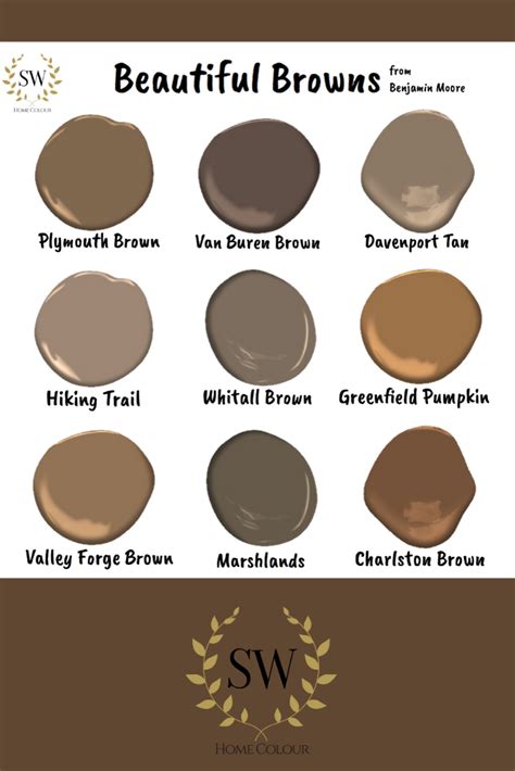 Great browns from Benjamin Moore. Get inspired Shades Of Brown Paint, Brown Paint Colors, Best ...