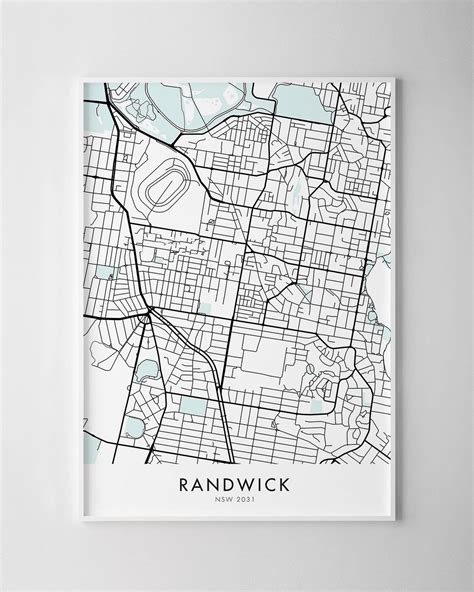 Sydney – Randwick Map Print - Chelsea Chelsea