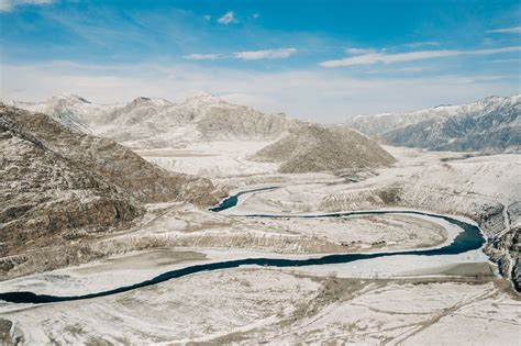 Aerial View of Snow Covered Mountains · Free Stock Photo