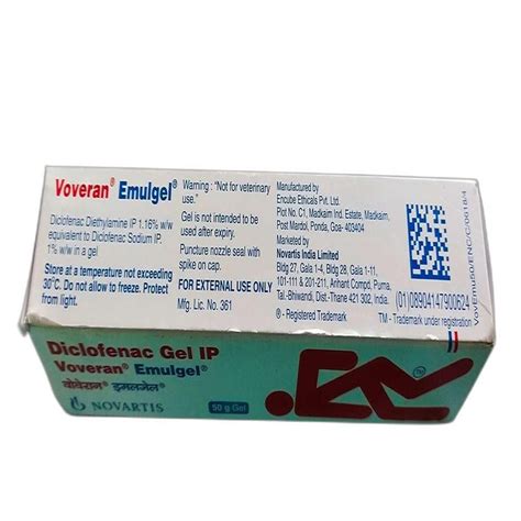 Diclofenac Gel Ip, Packaging Size: 50gm, 100 mg at Rs 101/tube in ...