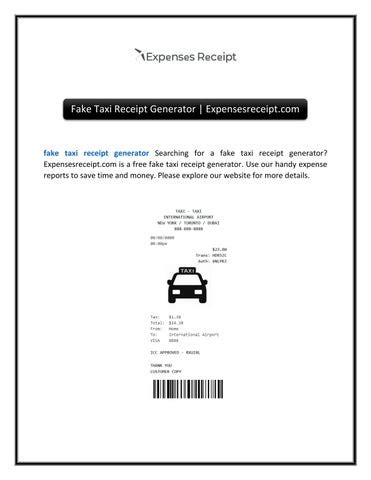 Fake Taxi Receipt Generator | Expensesreceipt.com by Expenses Receipt ...