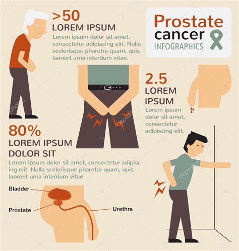 Prostate cancer infographics — Stock Vector © comzeal #90510862