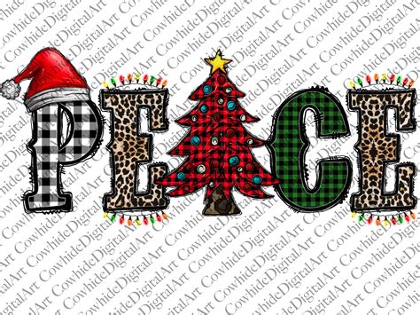 Peace Christmas Peace pngChristmas Tree png | Etsy