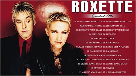 Roxette Greatest Hits Full Album - Best Songs Of Roxette - YouTube