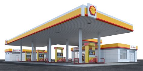 Shell Gas Station Obj