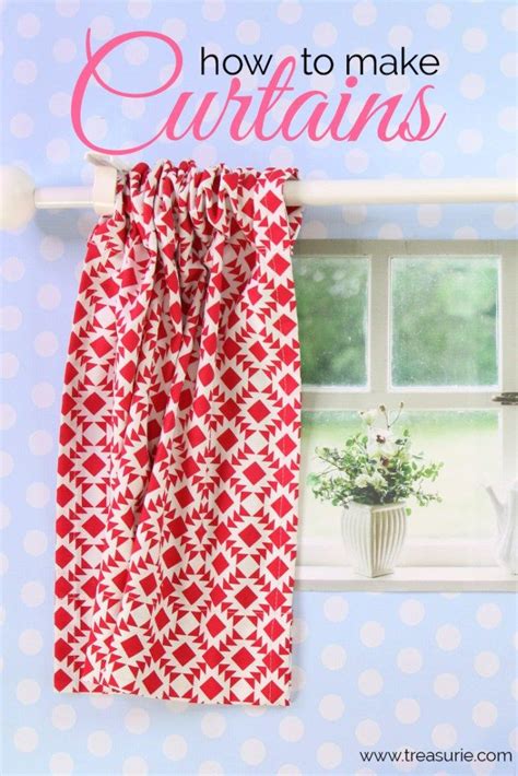 How to Make Curtains | Step by Step with VIDEO | TREASURIE | How to ...