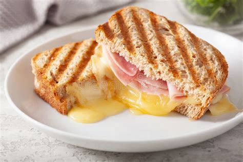 Grilled Ham and Cheese Sandwich Stock Photo - Image of fresh, copyspace ...