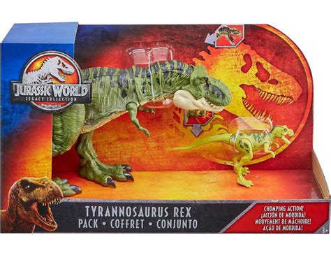 Jurassic World Fallen Kingdom Legacy Collection Tyrannosaurus Rex Exclusive Action Figure 2-Pack ...