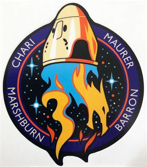 Shop Crew-3 NASA Spacex Crew Dragon Mission Sticker Online from The ...