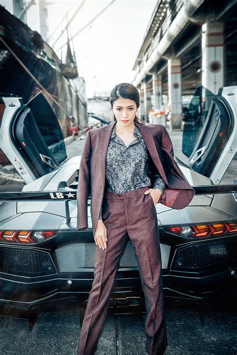 Lamborghini, women, standing, women outdoors, women with cars, model, Asian, HD phone wallpaper ...