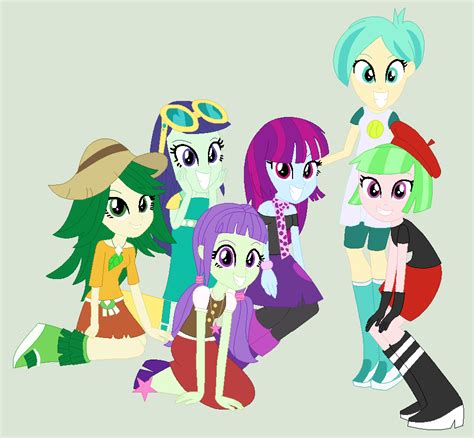 MLP: EQG Background Characters Main Six by Appimena.deviantart.com on @DeviantART | equestria ...