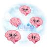 Brain Feltie Embroidery Design - Ohana Applique Designs