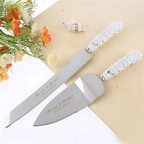 Aliexpress.com : Buy 2PCS/Set Personalized Wedding Resin Cake Knife ...