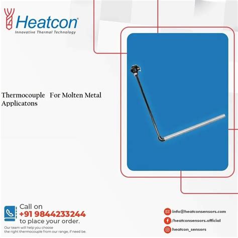 Thermocouple for Molten Metal Applications at Rs 2000 | RTD Thermocouple in Bengaluru | ID ...