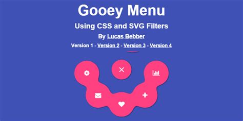 Material Design CSS Gooey Menu | Bypeople