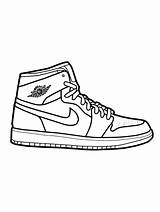 Jordan Shoe Coloring Pages Home Sketch Page sketch template