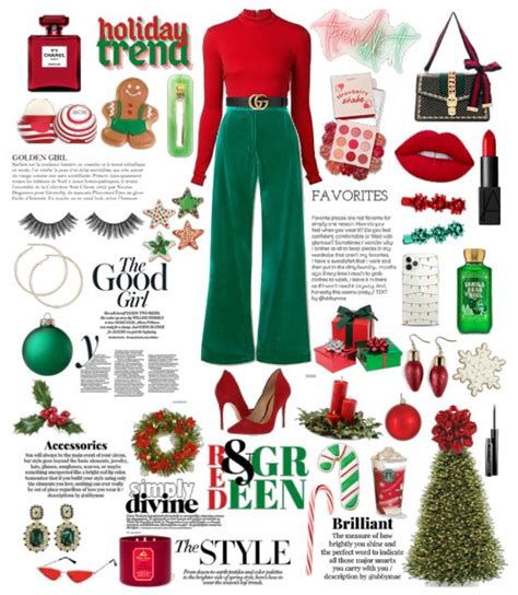 Green and Red Christmas 🎄 Outfit | ShopLook | Red christmas outfit, Holiday party fashion ...