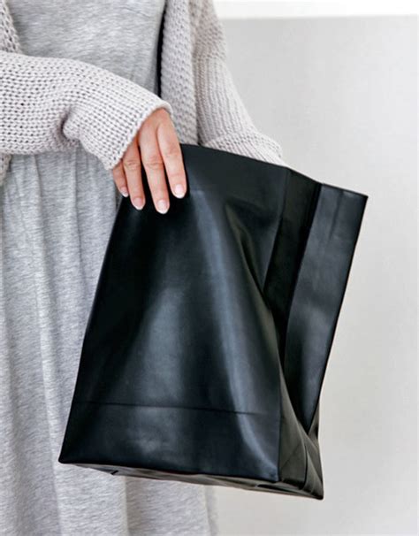 Leather Lunch Bag - MERE STATIC