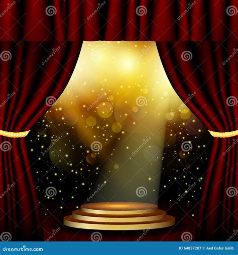 Stage Lighting Background With Spotlight Effects Cartoon Vector | CartoonDealer.com #64837207