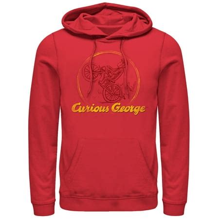 Curious George - Curious George Men's Wheelie Bike Monkey Hoodie - Walmart.com