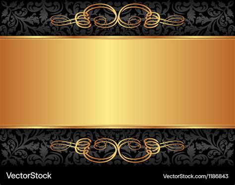 Black and gold background Royalty Free Vector Image